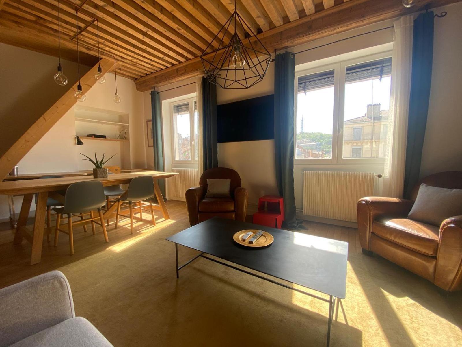 Appartement T3 Hyper Centre De Lyon, Super Vue Fourviere Exterior foto